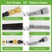 ZARSYN Flexible Garden Hose, Expandable Water Hose with 10 Spray Pattern Nozzles and Solid Brass Connectors, Fabric 3750D, Durable Garden Hose with 4-Layer Latex Core, 15 m/50 ft