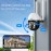 SV3C Pack of 2 PTZ Outdoor Security Camera, 1080P Pan/Tilt WiFi IP Camera, Automatic Tracking 360 Camera, ONVIF, Colour Night Vision, Audio, Motion Detection, 24/7 Recording, Camhipro App