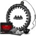 Active 100 Smart Hula Hoop, Weighted Hula Hoop, Adjustable Fitness Exercise Hula Hoop, 27 Removable Knots/Links, Black