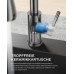 FORIOUS Kitchen Sink Mixer Tap 360° Rotating High Arc Sink Mixer Tap 2 Modes Polished Chrome