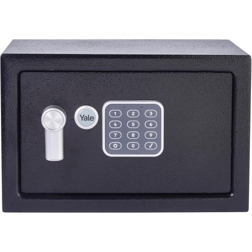 ale YSV/200/DB2 Small Value Safe, Digital Keypad, LED Light Indicators, Steel Locking Bolts, Emergency Override Key, Wall And Floor Fixings, Black Finish, 8 Litre Capacity 20 x 31 x 20 cm