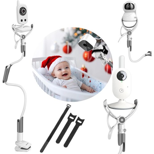 BURNNOVE Baby Monitor Holder 85 cm No Drilling Required with Shoulder Strap Compatible with Philips Avent/GHB/OBVHNUA/Leapfrog Baby Monitor
