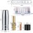 25 Piece Wear Parts Set, Protective Gas Welding Machine Accessories, Welding Accessories Suitable AK-15/MB-15, 5 x Gas Nozzles, 15 x Power Nozzles M6 0.8 mm, 2 x Nozzle Handle, 2 x Insulators, 1 x