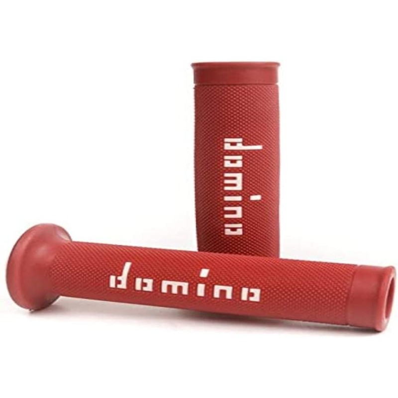 G2 by Domino Moto GP Grips for 22mm Handlebar (Pair) (Red/White)