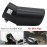 ETOPARS 63 mm Exhaust Trim Car Universal Exhaust Muffler Tailpipe Stainless Steel Exhaust Pipe Rear Silencer Exhaust Tail Pipe Single Outlet Bending, Black