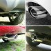 ETOPARS 63 mm Exhaust Trim Car Universal Exhaust Muffler Tailpipe Stainless Steel Exhaust Pipe Rear Silencer Exhaust Tail Pipe Single Outlet Bending, Black