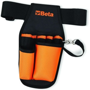 Beta 2005MPU Nylon-Vakuum-Werkzeugtasche mit verstellbarem Gürtel (praktische Werkzeugtasche mit Haken, Fronttasche, fünf breite Werkzeugtaschen), Schwarz / Orange