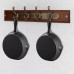 Hiceeden Pack of 4 Mini Cast Iron Frying Pans 10 cm Small Frying Pans with Double Spouts for Stove, Oven, Grill-Safe, Indoor and Outdoor Use, Non-Stick