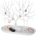 penobon Antlers Jewellery Stand, Jewellery Tree Girls, 2 in 1 Earring Holder & Jewellery Tray Made of Plastic, Jewellery Holder Storage for Earrings, Necklaces, Bracelets, Watches and Rings