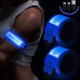 Upgrade LED Bracelet Rechargeable, Pack of 2 Reflective Light Bracelets Light Bracelet Children Light Strips USB Reflective Band Light Bracelet Reflective Band Night Safety Light for Jogging Running