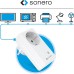 sonero Funksteckdosen Set: 4x Funksteckdose und 1x Funkfernbedienung, 1100 Watt, max. 30m Reichweite, Indoor, weiß