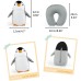 Ghzste 2 in 1 Neck Pillow, Travel Pillow, Travel Deformation Neck Pillow, Cute Penguin in U-shape, Adults, Children, Camping, Hiking, Plane, Rest and Sleep