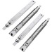 GTV H53 Drawer Runners Full Extension Drawer Slides 53.9 x 350 mm 2 mm Thick Galvanised Steel Roller Extension Telescopic Rail Ball Guide Rail System Maximum Load 100 kg Set of 4