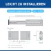 GTV H53 Drawer Runners Full Extension Drawer Slides 53.9 x 350 mm 2 mm Thick Galvanised Steel Roller Extension Telescopic Rail Ball Guide Rail System Maximum Load 100 kg Set of 4