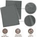 Velvet Table Runner, Modern Table Runner, Washable Table Runner, Linen Look Table Runner for Dining Room, Party, Holiday, Outdoor, Indoor Decoration (Dark Grey, 40 x 180 cm)
