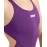 ARENA Women's Swim Tech Open Back MaxLife One Piece Solid Team Swimsuit Swimsuits, Black-White, 36 EU