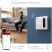 Garza - Smart Wi-Fi Thermostat for Boiler and Heater, with Adapter, Consumption Meter, Touch Control, Open Window Detection, App and Voice Control, Alexa/Google
