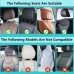 Headrest Car Children, Car Headrest, 180 Degree Adjustable, Breathable, Leather Neck Support, Car, Headrest, Car, Adults, Good for Sleeping on Long Travel, Black