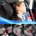 Headrest Car Children, Car Headrest, 180 Degree Adjustable, Breathable, Leather Neck Support, Car, Headrest, Car, Adults, Good for Sleeping on Long Travel, Black