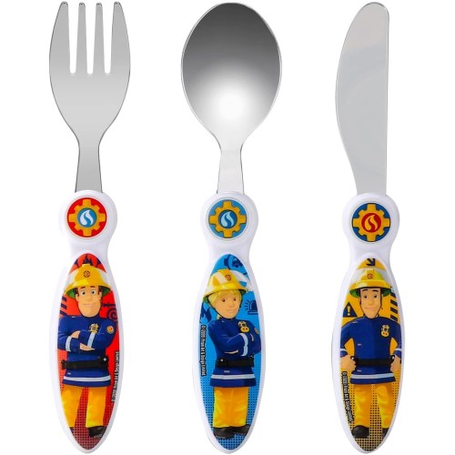 Zawadi Global 3 Piece Kids Cutlery Set Knife/Fork/Spoon, Metal and Plastic, 3 Piece Children's Cutlery Set 3098646031