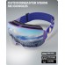 OutdoorMaster Unisex Ski Goggles Vision for Women and Men with Magnetic Interchangeable Lens, 100% UV400 Protection Ski Goggles for Glasses Wearers, Anti-Fog Snowboard Goggles