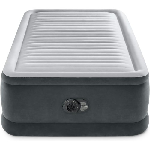 Intex Twin Comfort-Plush Air Bed с Fiber-Tech RP, размер в надуто състояние: 99 cm x 191 cm x 46 cm (64412ND)