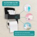 Simple@Home® Premium Toilet Paper Holder with Wet Wipes Box Self-Adhesive with 3M Adhesive Strips I Toilet Paper Holder No Drilling I Toilet Paper Holder No Drilling