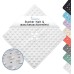 Toniamo Shower Mat Non-Slip 53 x 53 cm Non-Slip Shower Square Non-Slip Mat Shower Antibacterial & Machine Safe Shower Mat Non-Slip BPA-Free White