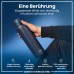 Ion8 Leak-Proof 1 Litre Water Bottle, Stainless Steel, Ash Navy Blue, 1200 ml