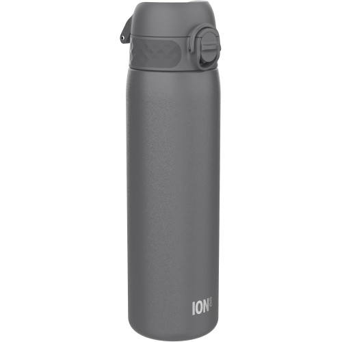 ION8 Lightweight Steel Water Bottle, 600 ml, Non-Insulated, Leak-Proof, One-Handed Opening, Secure Locking, Dishwasher Safe, Flip Lid, Carry Handle, Easy to Clean