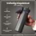 ION8 Lightweight Steel Water Bottle, 600 ml, Non-Insulated, Leak-Proof, One-Handed Opening, Secure Locking, Dishwasher Safe, Flip Lid, Carry Handle, Easy to Clean