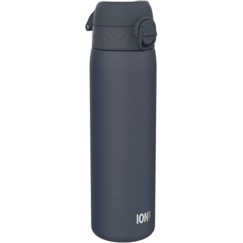 ION8 Lightweight Steel Water Bottle, 600 ml, Non-Insulated, Leak-Proof, One-Handed Opening, Secure Locking, Dishwasher Safe, Flip Lid, Carry Handle, Easy to Clean
