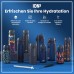 ION8 Lightweight Steel Water Bottle, 600 ml, Non-Insulated, Leak-Proof, One-Handed Opening, Secure Locking, Dishwasher Safe, Flip Lid, Carry Handle, Easy to Clean