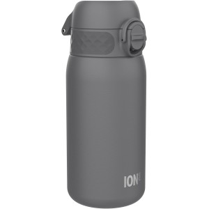 ion8 Kinder Trinkflasche, Edelstahl Leicht 400ml, Nicht Isoliert, Auslaufsicher, Einhandöffnung, Sichere Verriegelung, Spülmaschinenfest, Klappdeckel, Tragegriff, Leicht zu Reinigen