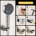 Държач за душ - YEAUPE държач за душ с монтажни материали, държач за душ с винтове, хром, съвместим с повечето душове и душ маркучи