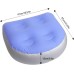 VIKSAUN Inflatable Booster Seat Soft Comfort Spa Seat Cushion Inflatable Bath Cushion Non-Slip Mat Seats Relaxing Back Cushion Hot Spring Cushion Mat Adults Children (Blue)