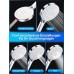 SREWOHS Water Saving Shower Head 9 L/Min Water Saving Shower Head High Pressure Shower Heads 125 mm 5 Jet Modes Hand Shower with Power Wash for Cleaning Tubs, Pets