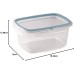 Snips SnipsLock Rectangular Meal Prep Boxes for Food Storage | 1.20 L | Set of 3 | 4 Safety Locks | Food Storage Containers 18.4 x 13.8 x 12 cm | Made in Italy