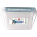 Snips SnipsLock Rectangular Meal Prep Boxes for Food Storage | 1.20 L | Set of 3 | 4 Safety Locks | Food Storage Containers 18.4 x 13.8 x 12 cm | Made in Italy