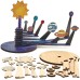 Baker Ross FX311 Wooden Planetarium Craft Kit - 1 Piece Small Planetarium Kit
