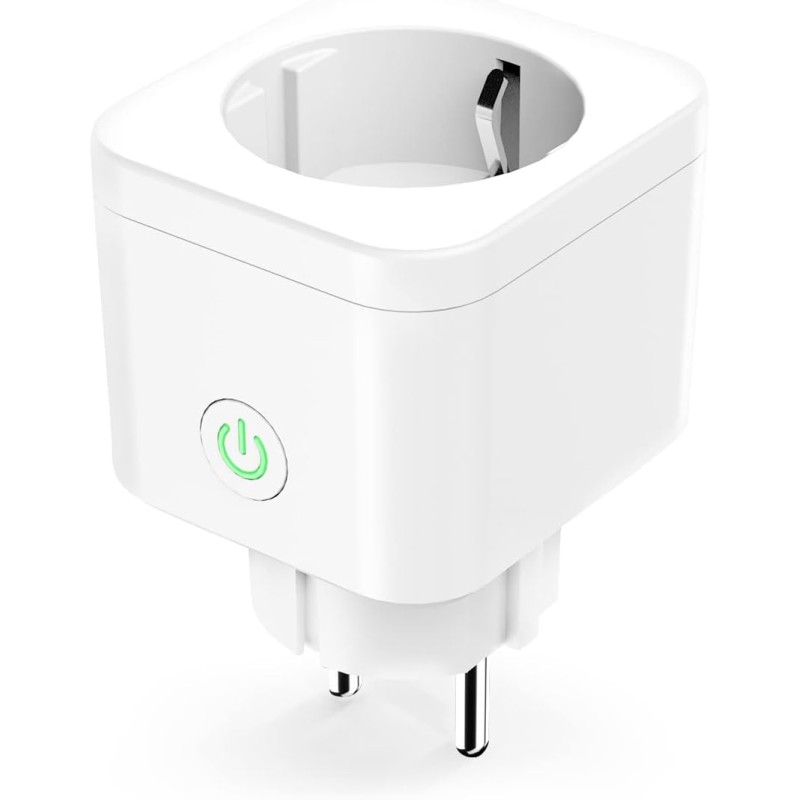 Refoss WiFi Socket Timer, Pack of 1 Smart Mini Socket with Remote Control, Smart Home, WiFi Socket with Voice Control, Smart Plug, Works with Alexa, Google