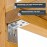 Helpmate Angle Connector with Rib, 90 x 90 x 65 mm, Galvanised, Blued, Wood Connector, Pack of 12
