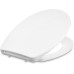 Amazon Basics Oval Heavy Duty Urea Toilet Seat with Soft Close Mechanism Easy Removable 37 x 42.5 cm Universal Size White