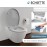 SCHÜTTE Toilet Seat with Soft-Close Mechanism, Removable Toilet Lid Made of Shatterproof Duroplast, Innovative DIY Installation with Adhesive Pads, Toilet Lid and Seat Maximum Load 150 kg, Grey