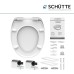 SCHÜTTE Toilet Seat with Soft-Close Mechanism, Toilet Lid Made of Shatterproof Duroplast, Innovative DIY Assembly, Toilet Lid and Seat Maximum Load 150 kg, White