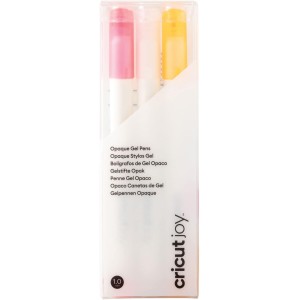 Cricut 2009380 Opaque Gel Pen Set | White, Pink, Orange | Centre Point 1.0 mm | 3 Pack | For Use Joy, Multicoloured, Joy