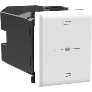Bticino AM4027C Matix Smart Blind Control for Lifting and Lowering Roller Shutters with Smartphone or with Alexa, Siri and Google Home, 1-Seater, White