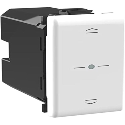 Bticino AM4027C Matix Smart Blind Control for Lifting and Lowering Roller Shutters with Smartphone or with Alexa, Siri and Google Home, 1-Seater, White