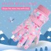 EVBEA Ski Gloves Men Women Children Winter Warm Windproof Non-Slip Waterproof Breathable Pair Snow Snowboard Gloves Lining Lightweight Thermal Gloves Outdoor Sports Ski Hiking