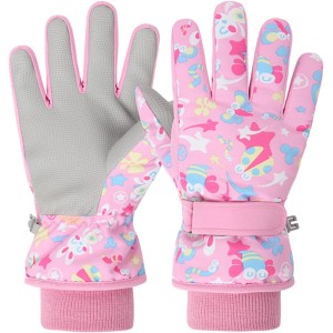 EVBEA Ski Gloves Men Women Children Winter Warm Windproof Non-Slip Waterproof Breathable Pair Snow Snowboard Gloves Lining Lightweight Thermal Gloves Outdoor Sports Ski Hiking